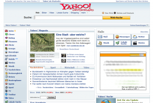 Yahoo! Deutschland noch „alt“